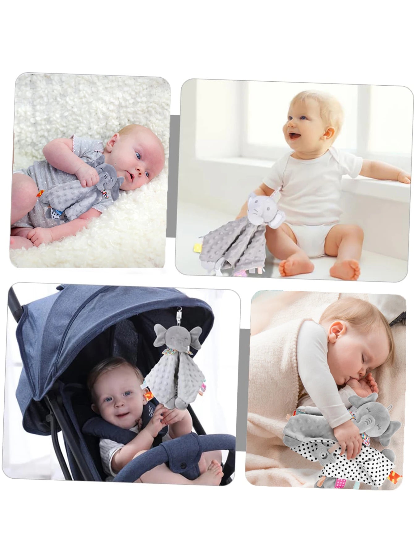 Elephant Baby Comforter Toy