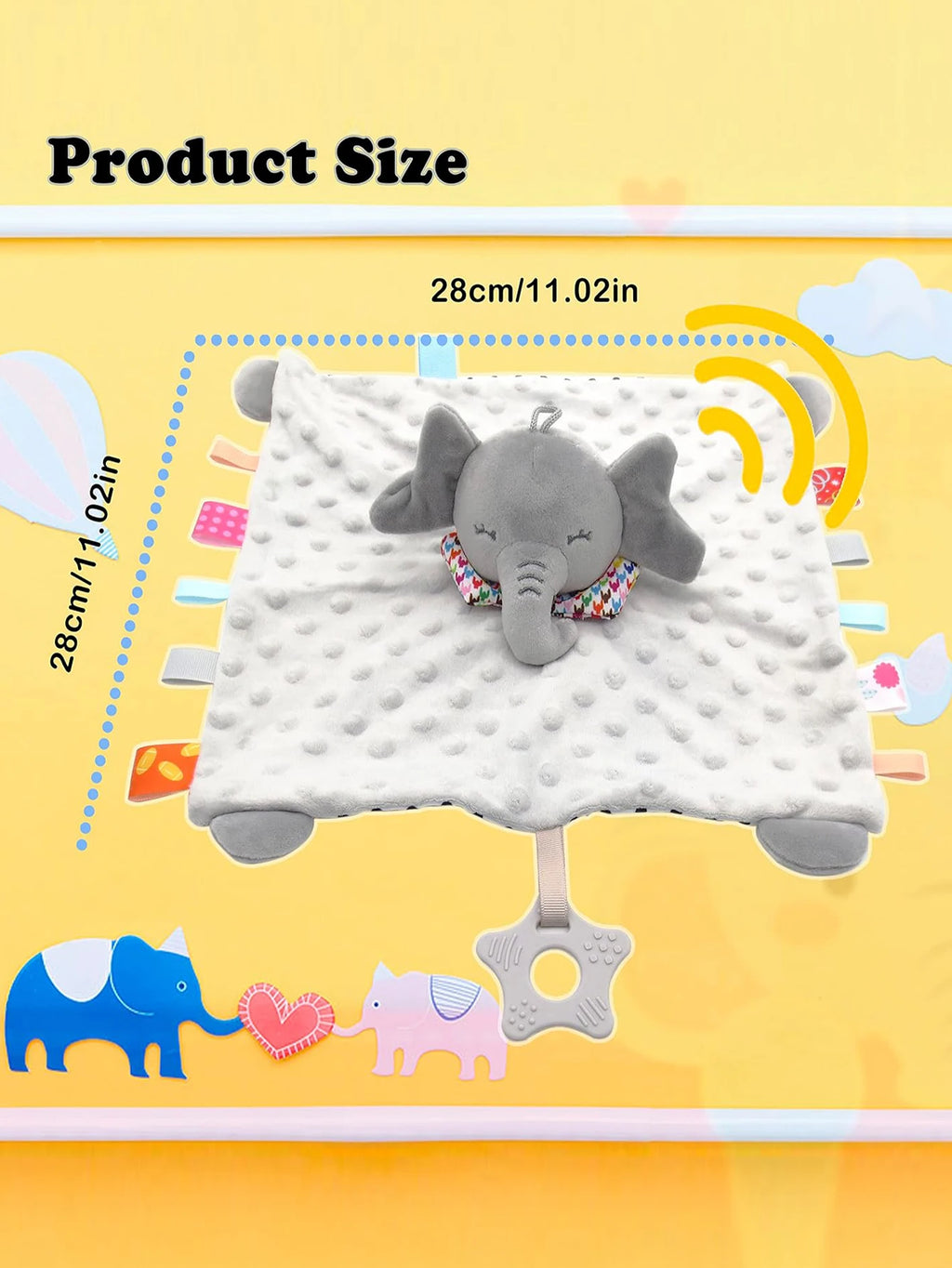 Elephant Baby Comforter Toy