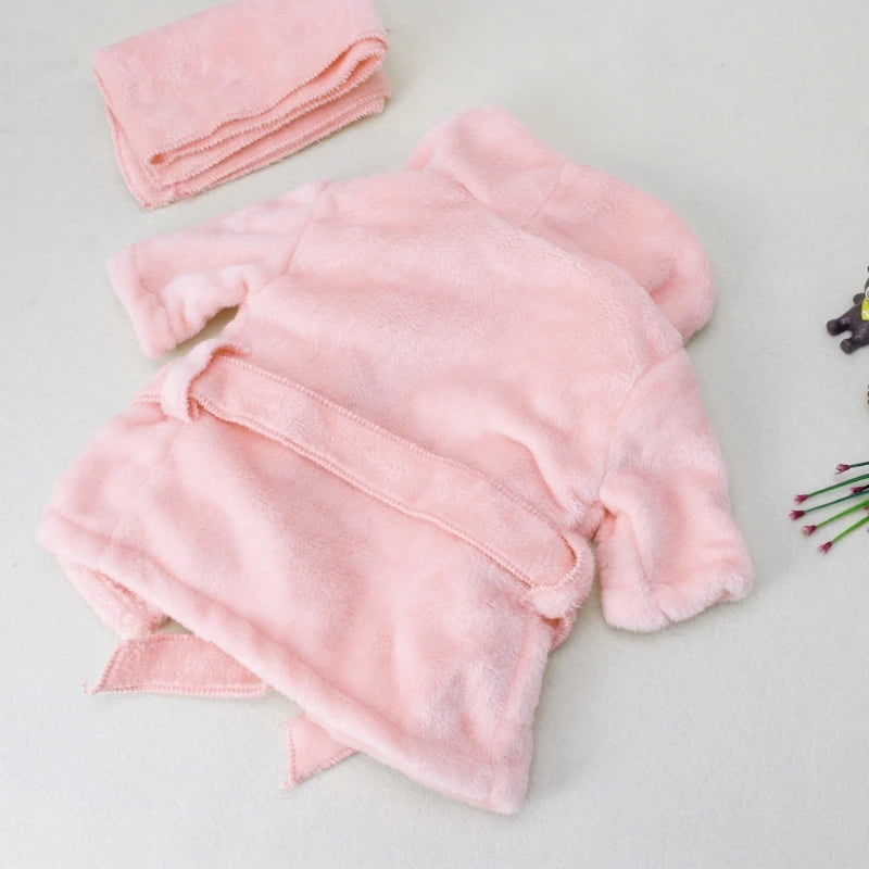 Baby Hooded Bathrobe with Belt