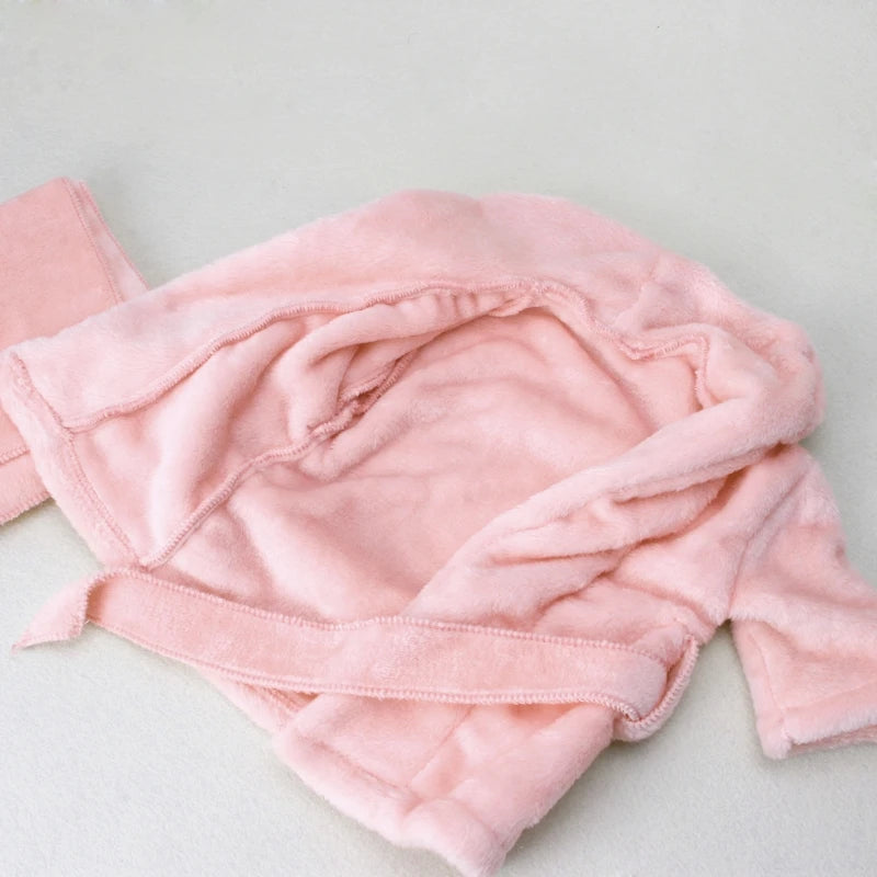 Baby Hooded Bathrobe with Belt