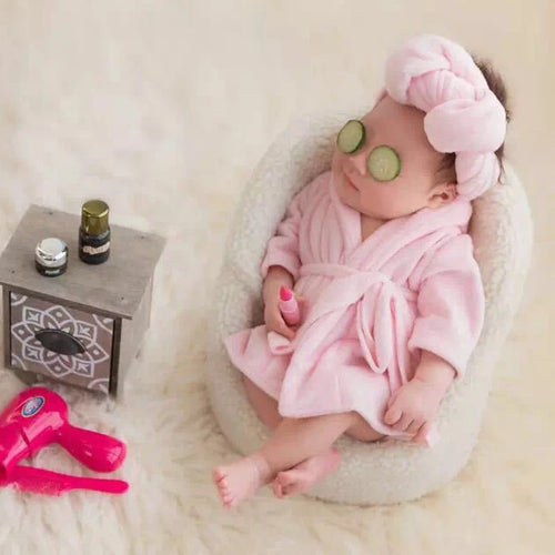 Baby Hooded Bathrobe with Belt
