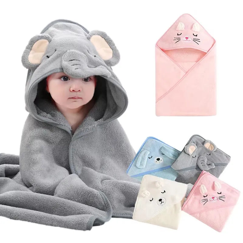 Cartoon Baby Hooded Towel