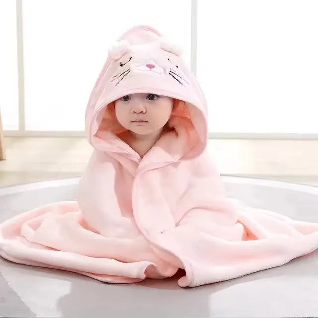 Cartoon Baby Hooded Towel