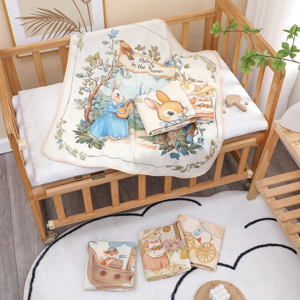 Newborn Cotton Gauze Bath Towel