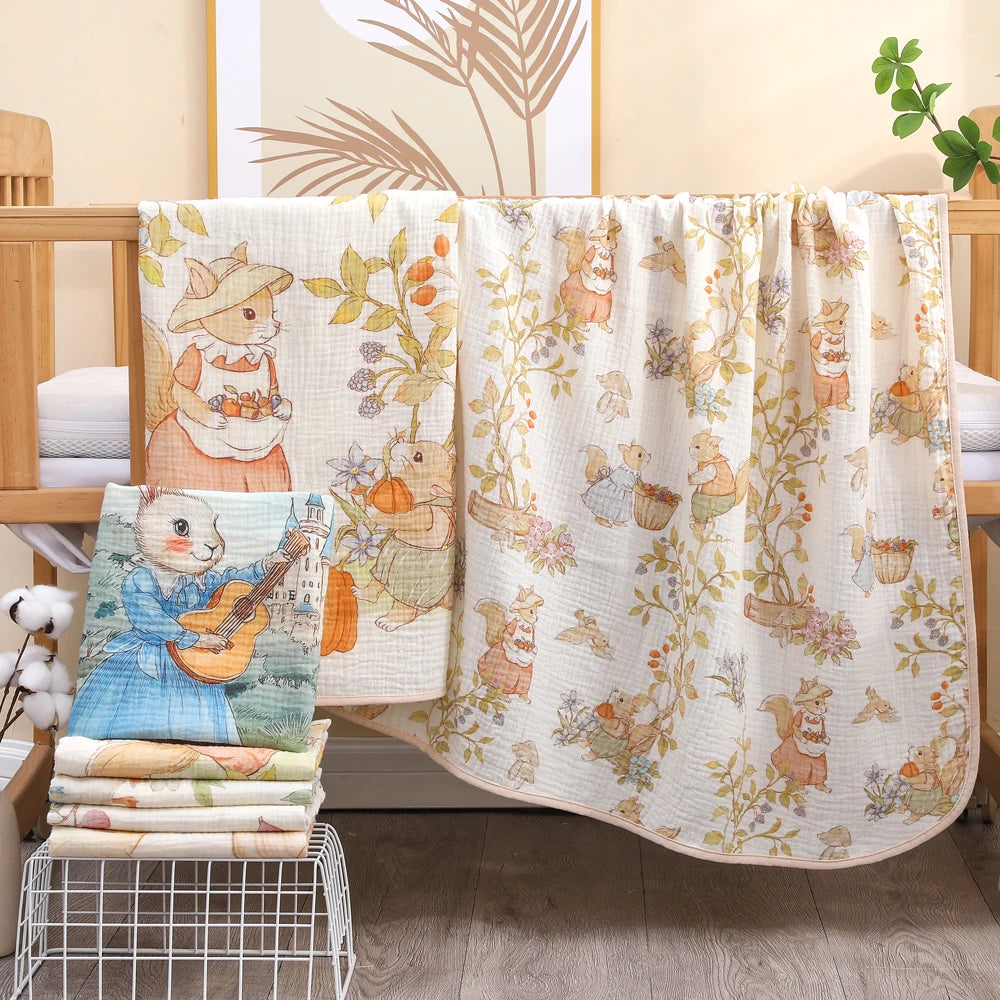 Newborn Cotton Gauze Bath Towel