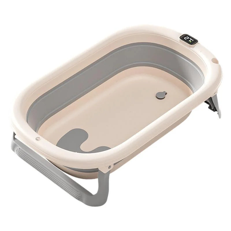 Smart Foldable Baby Bathtub with Temperature Display