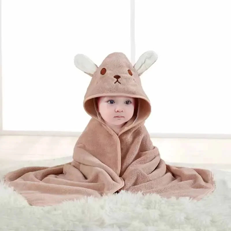 Cartoon Hooded Baby Towel