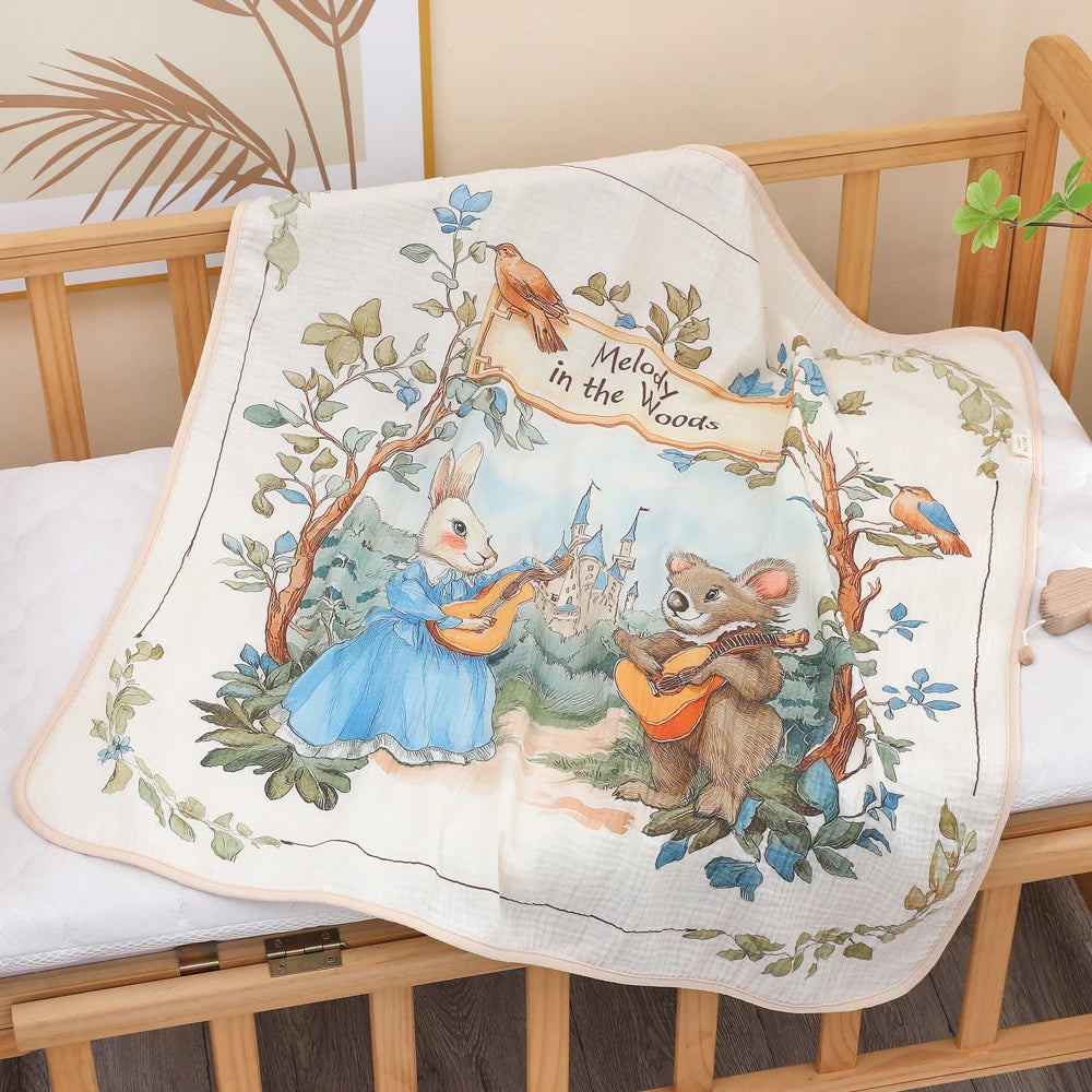 Newborn Cotton Gauze Bath Towel