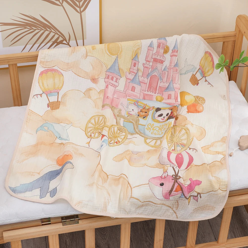 Newborn Cotton Gauze Bath Towel
