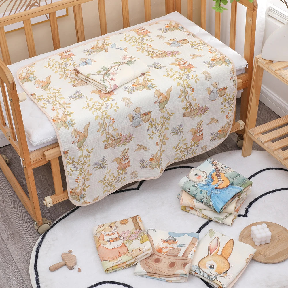Newborn Cotton Gauze Bath Towel