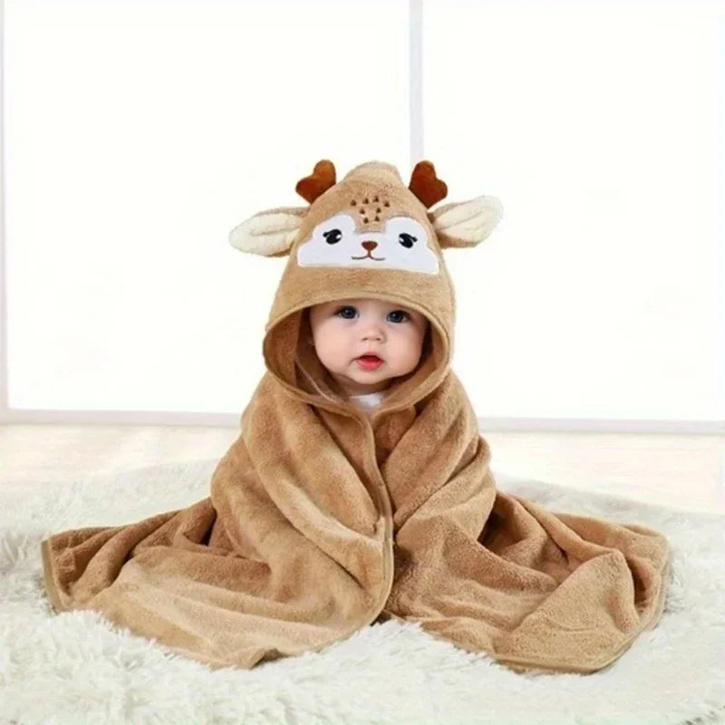 Cartoon Hooded Baby Towel