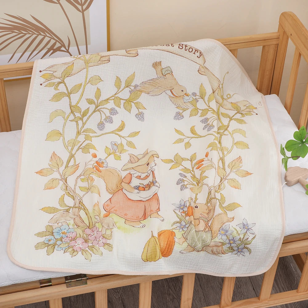 Newborn Cotton Gauze Bath Towel