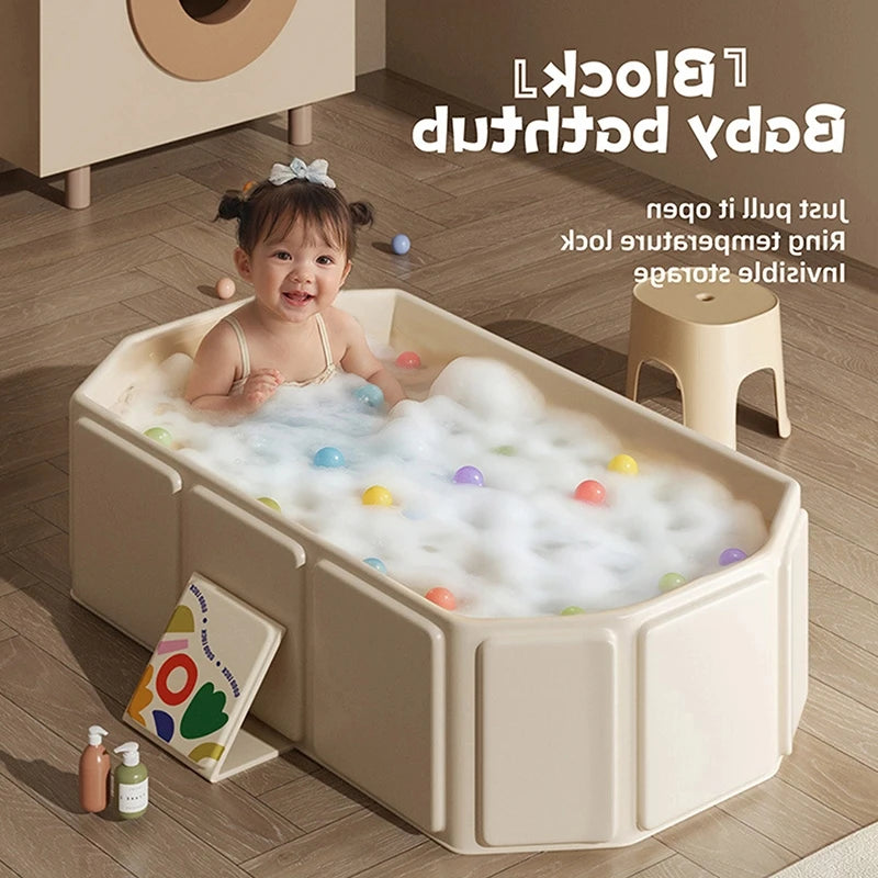 Large Foldable PVC Baby Bathtub