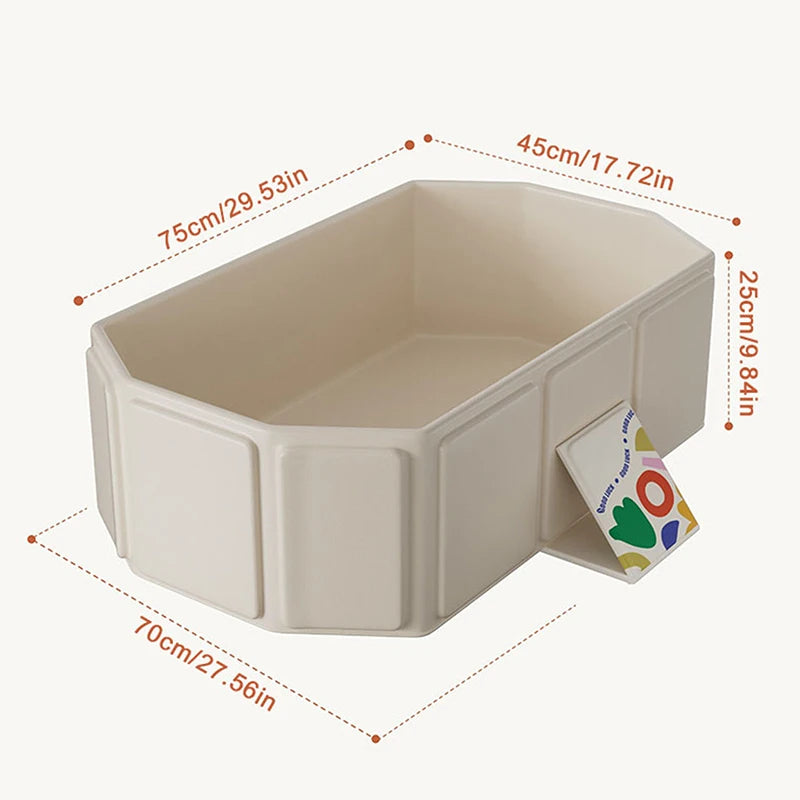 Large Foldable PVC Baby Bathtub