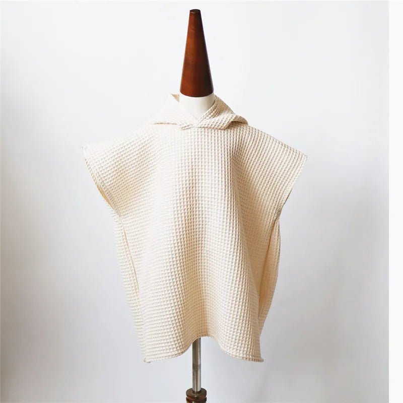 Cotton Waffle Hooded Baby Towel