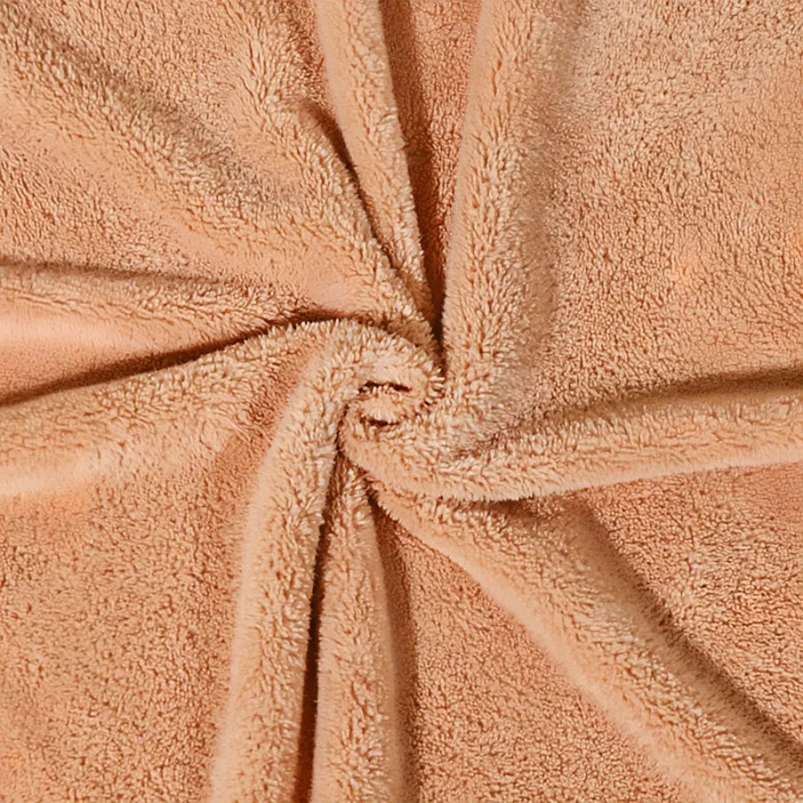 Animal Face Hooded Towel (Coral Velvet)
