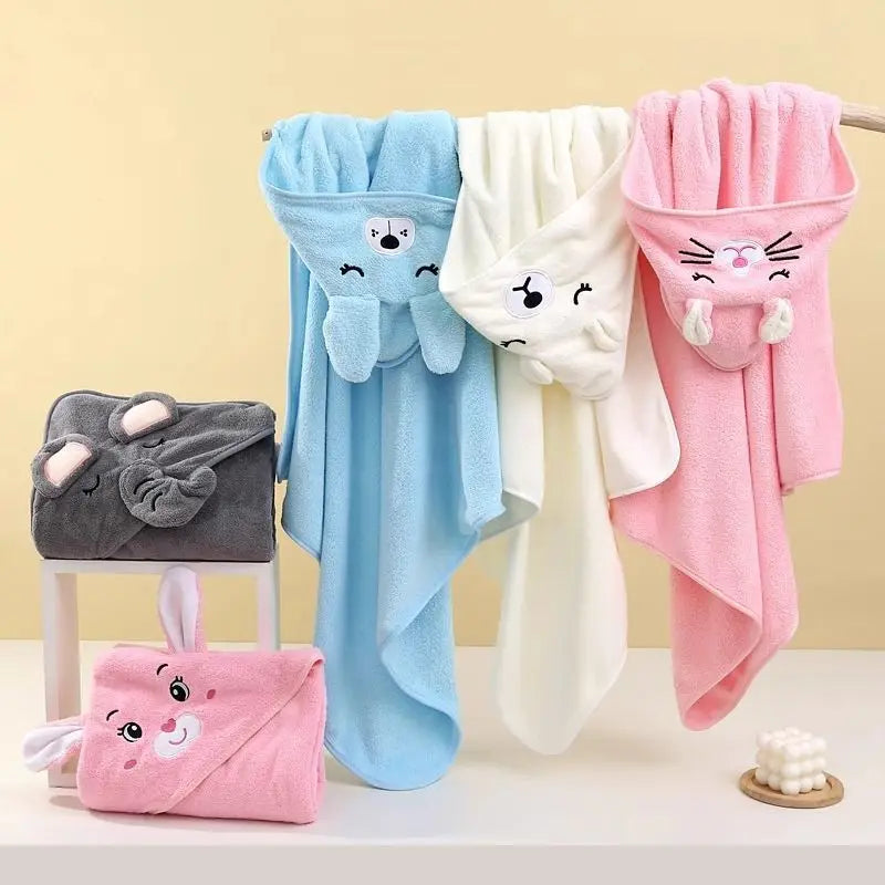 Cartoon Baby Hooded Towel