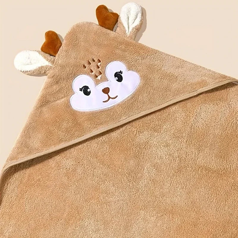 Cartoon Hooded Baby Towel