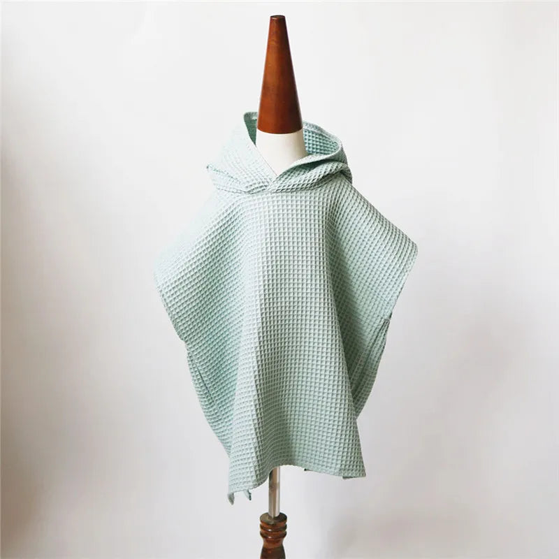 Cotton Waffle Hooded Baby Towel
