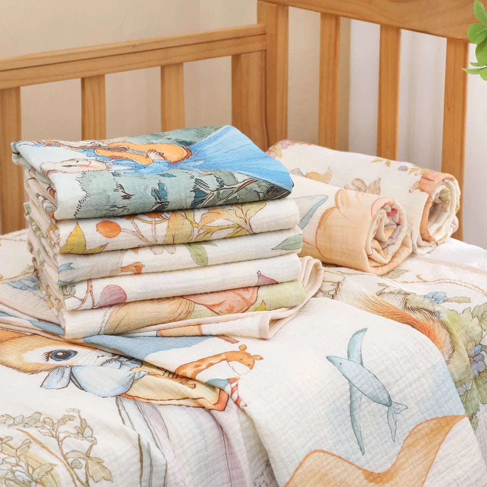 Newborn Cotton Gauze Bath Towel