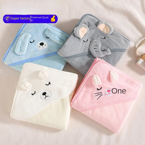 Baby Hooded Cartoon Blanket