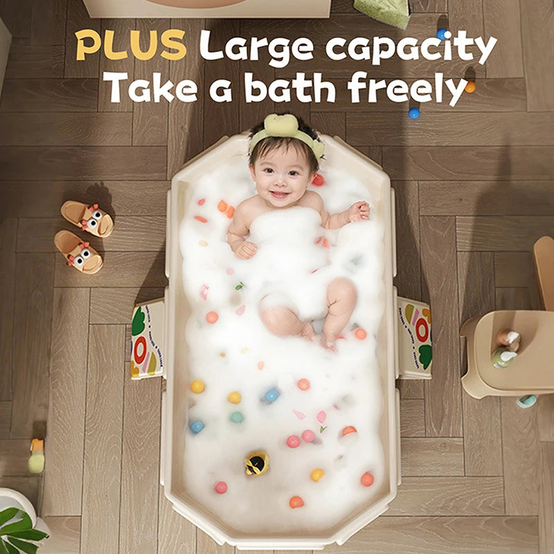 Large Foldable PVC Baby Bathtub