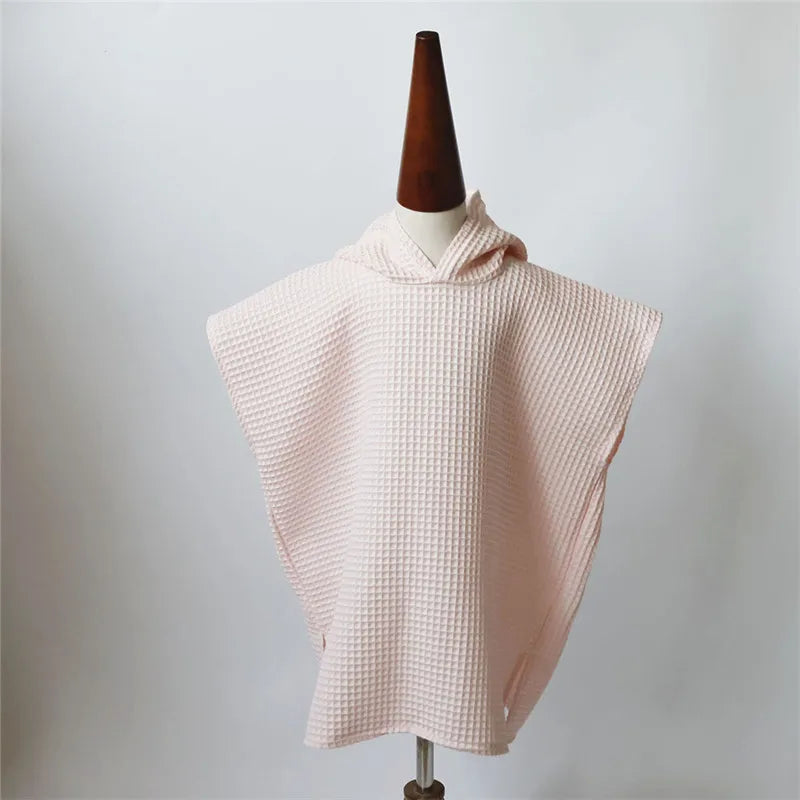 Cotton Waffle Hooded Baby Towel