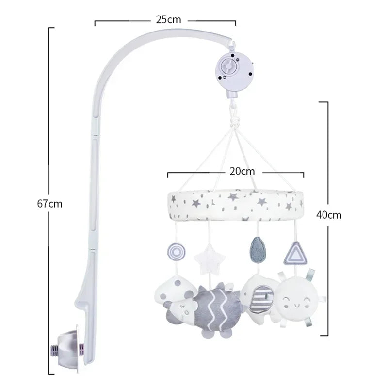 Nordic Cartoon Animal Crib Mobile Rattle