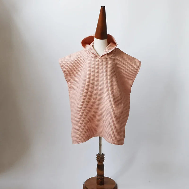 Cotton Waffle Hooded Baby Towel