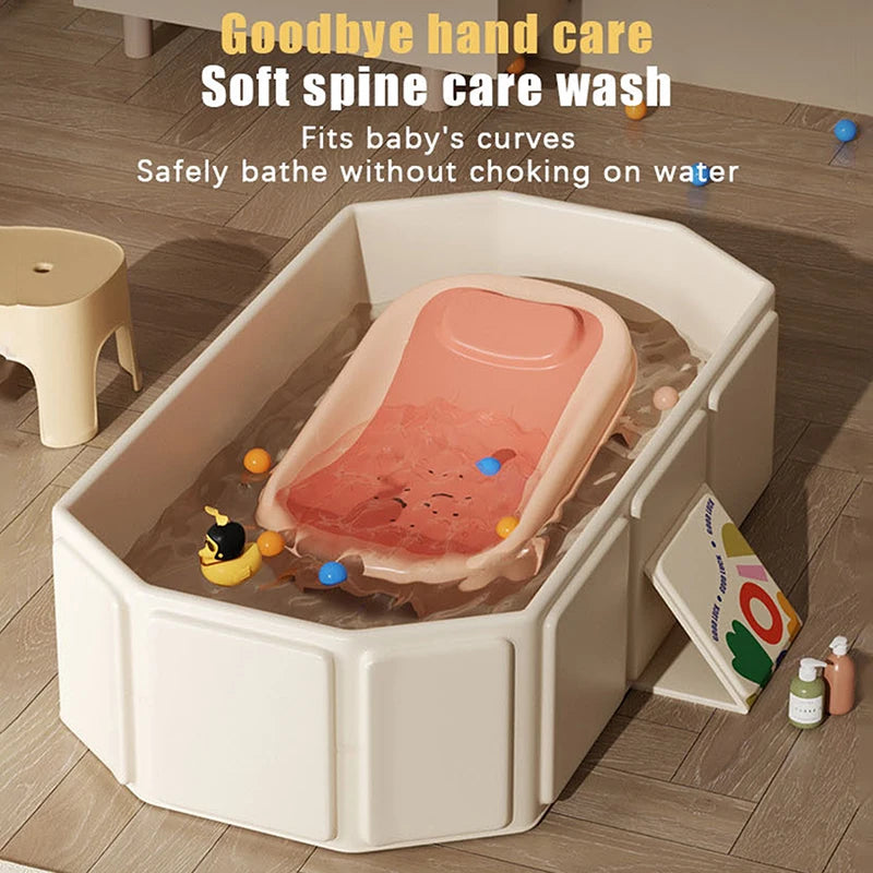 Large Foldable PVC Baby Bathtub