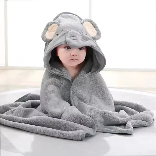 Cartoon Baby Hooded Towel
