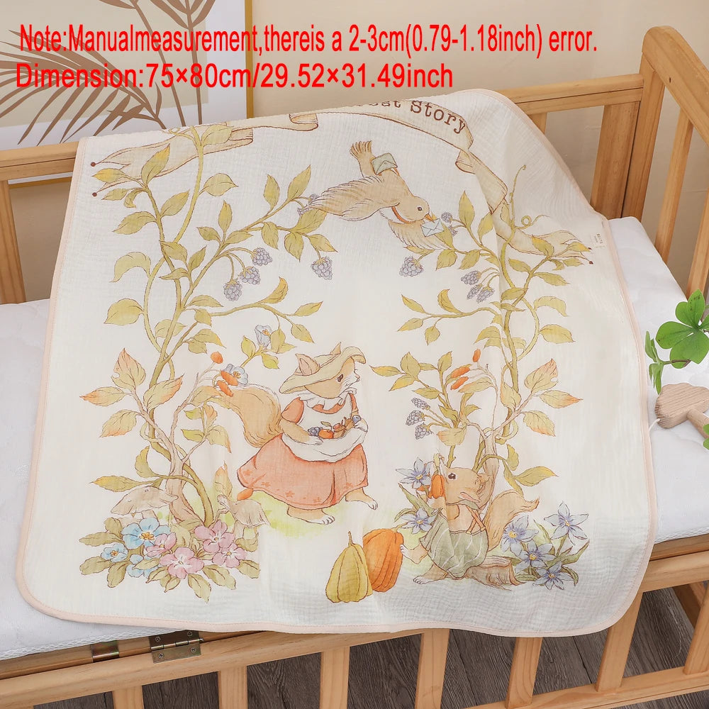 Newborn Cotton Gauze Bath Towel