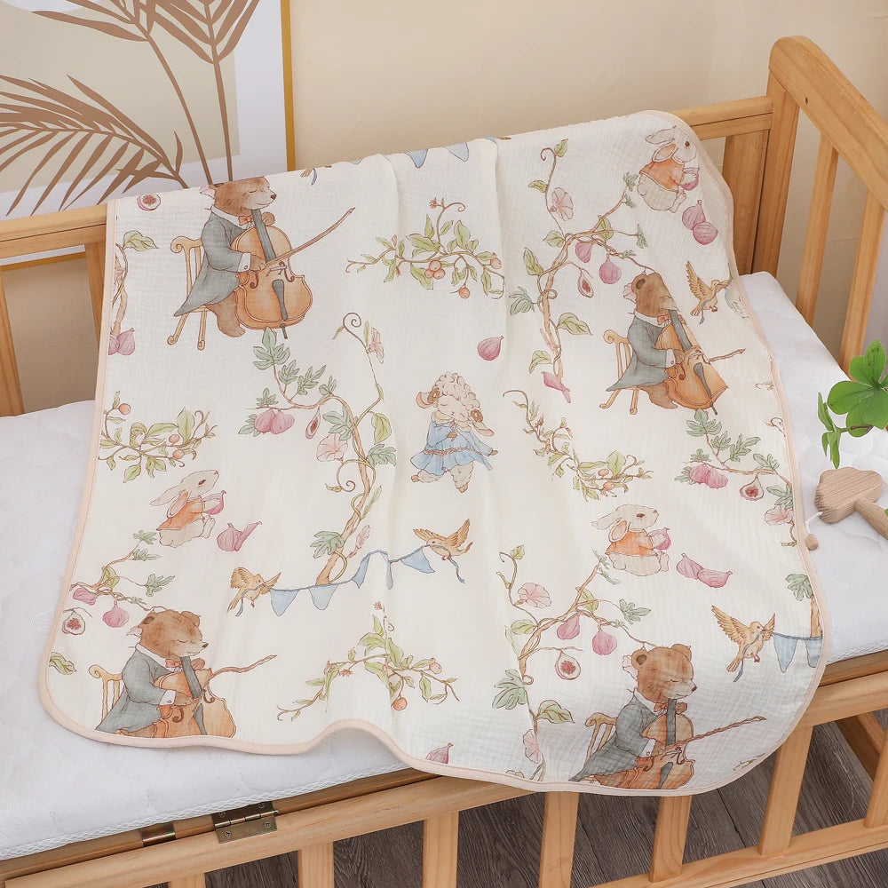 Newborn Cotton Gauze Bath Towel
