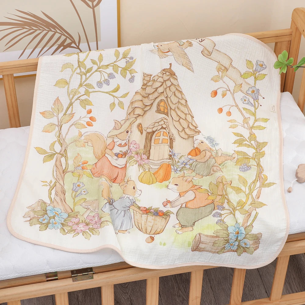 Newborn Cotton Gauze Bath Towel